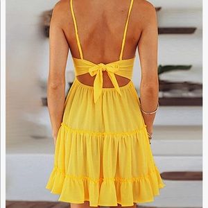 Yellow summer dress! Worn once
